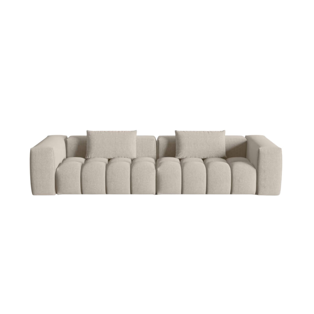 Canapé droit CXL by Christian Lacroix Lorella 5 places en tissu beige