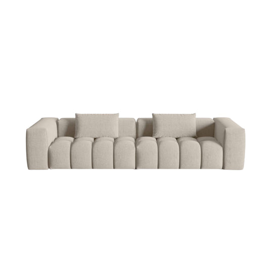 Canapé droit CXL by Christian Lacroix Lorella 5 places en tissu beige