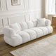Canapé BOBOCHIC droit fixe 3 places PAMIRA tissu bouclette beige
