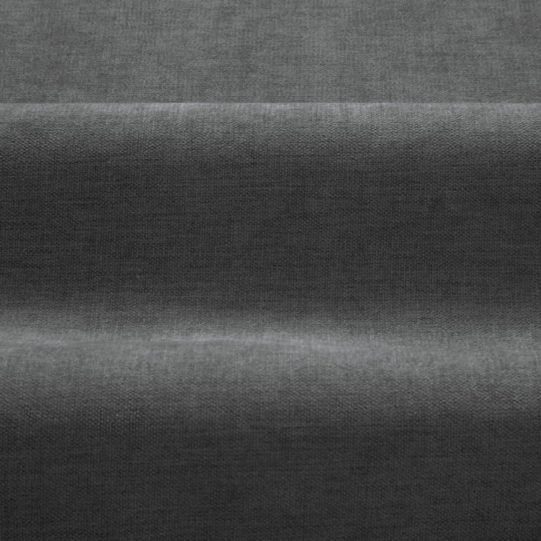 Canapé droit MICADONI Torino 4 places en tissu structurel gris foncé