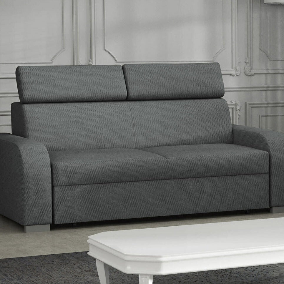 Canapé fixe 2 places gris MOBILIER 1 Etrcala 103 (Crown 18)