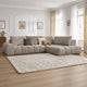 Canapé d'angle BOBOCHIC EVEREST Tissu Chiné Taupe