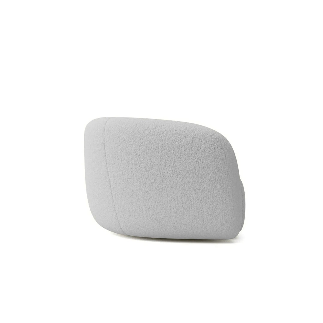 Canapé fixe CASANOVA Bahia 3 places en tissu bouclé gris clair
