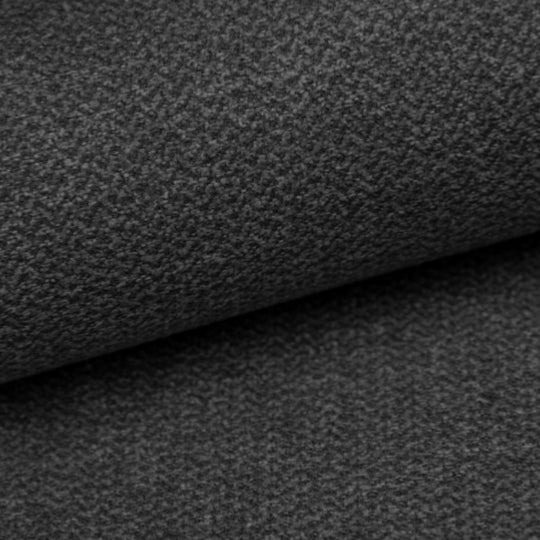 Canapé fixe LUSSO Sognio 3 places en tissu structuré anthracite