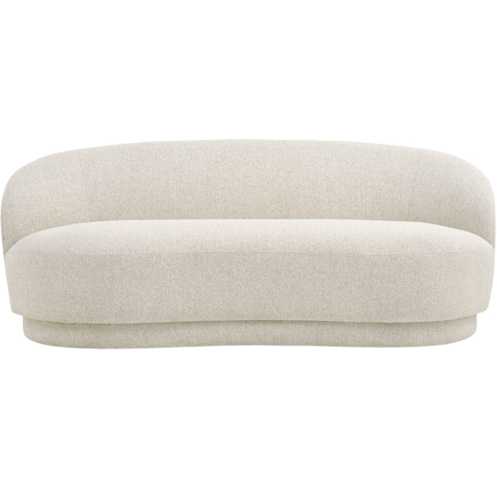 Canapé JYSK Andrup 3 places ovale tissu beige