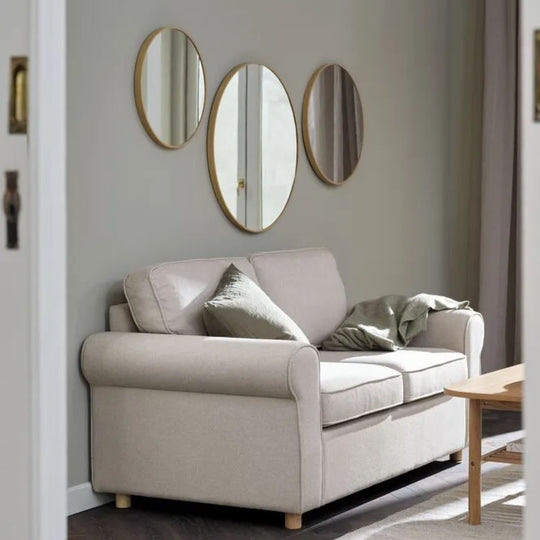 Canapé JYSK Ferritslev 2 places tissu beige