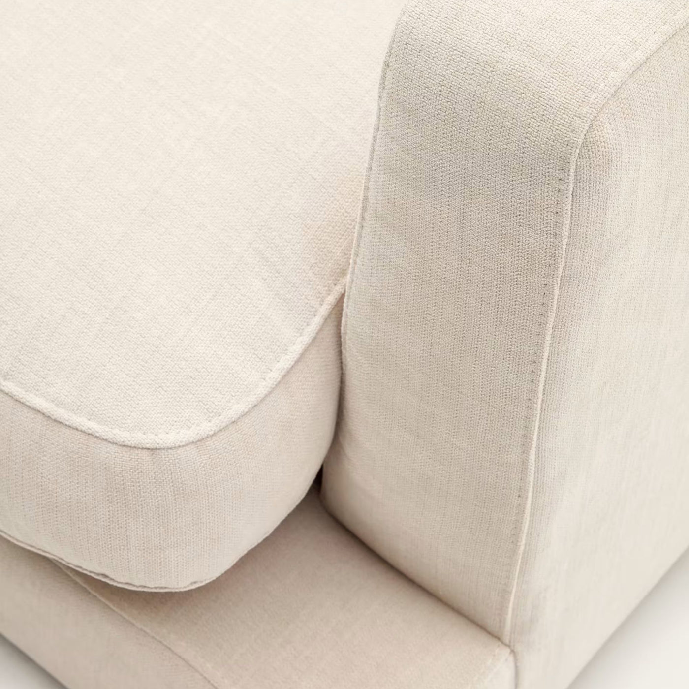 Canapé KAVE HOME Gala 3 places en chenille beige 210 cm