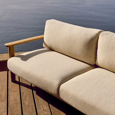 Canapé KAVE HOME Tirant 3 places en bois de teck