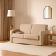 Canapé rapido 3 places en tissu Beige avec couchage 140x190cm