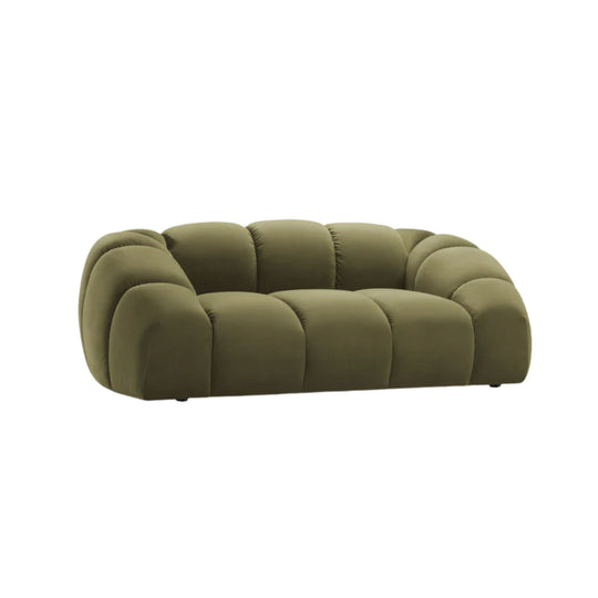 Canapé MICADONI Diana 2 places en velours vert