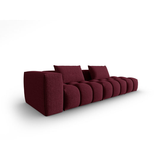Canapé modulable droit CXL by Christian Lacroix Lorella 4 places en tissu structurel bordeaux
