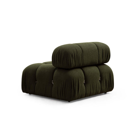 Canapé modulable LES TENDANCES Bubble en tissu vert 288cm