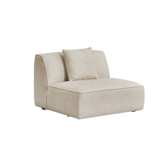 Canapé modulable SKLUM Cardea 3 pièces avec pouf rembourré tissu beige