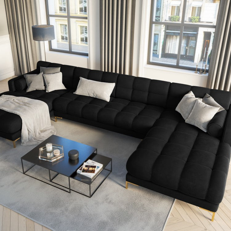 Canapé panoramique Bali noir - Cosmopolitan Design