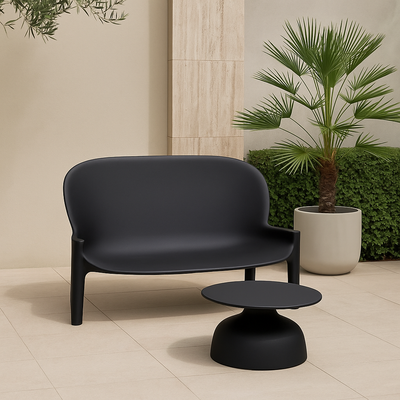 Canapé extérieur designer Serralunga Balzac noir