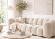 Canapé MICADONI Lupine 3 places en velours beige
