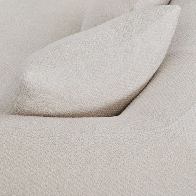 Canapé SKLUM Coco 3 places en tissu chenille épais Blanc