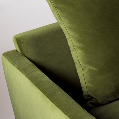 Canapé convertible Drawer Villabon 4 places en velours Vert olive