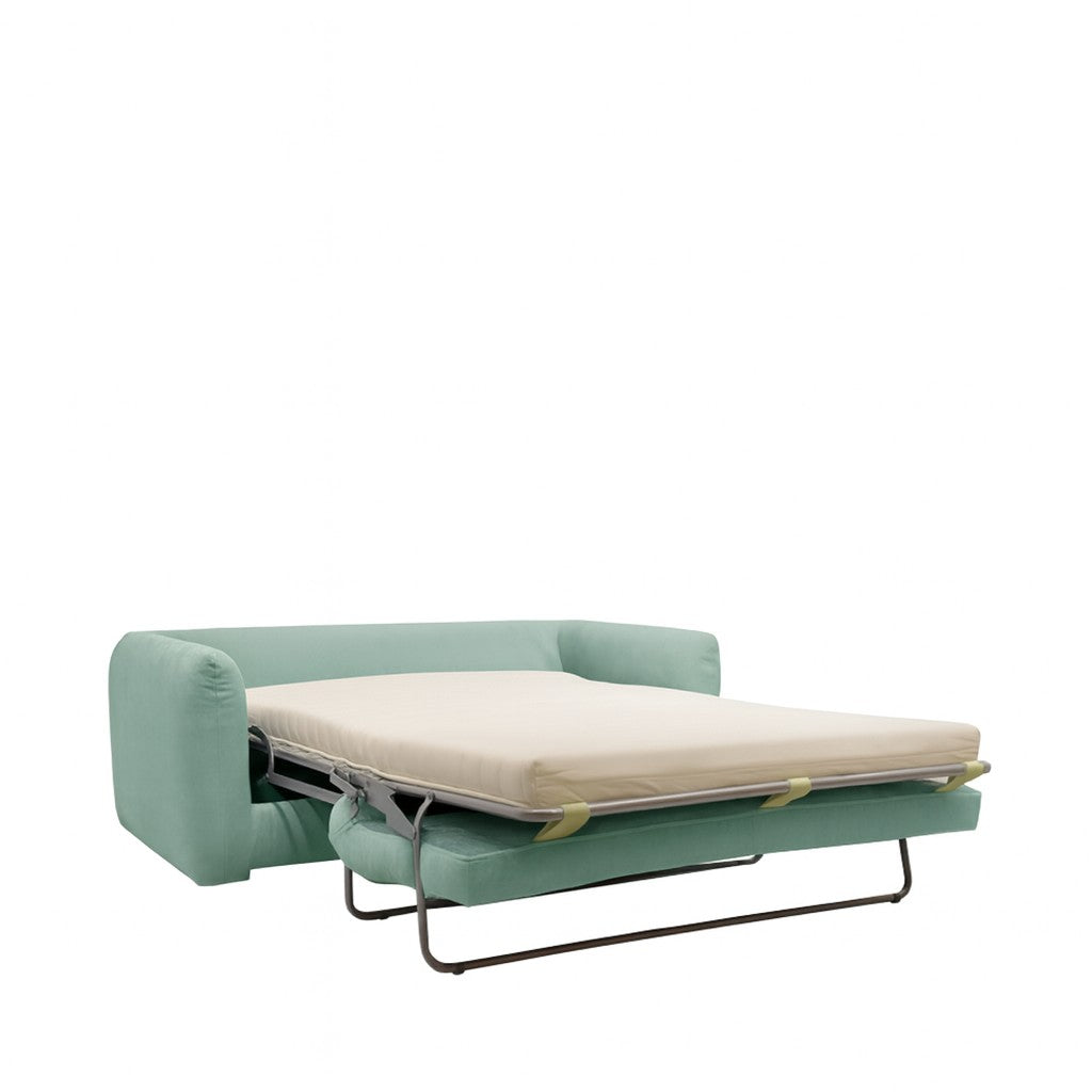 Canapé Drawer convertible en velours côtelé vert eau WIAME