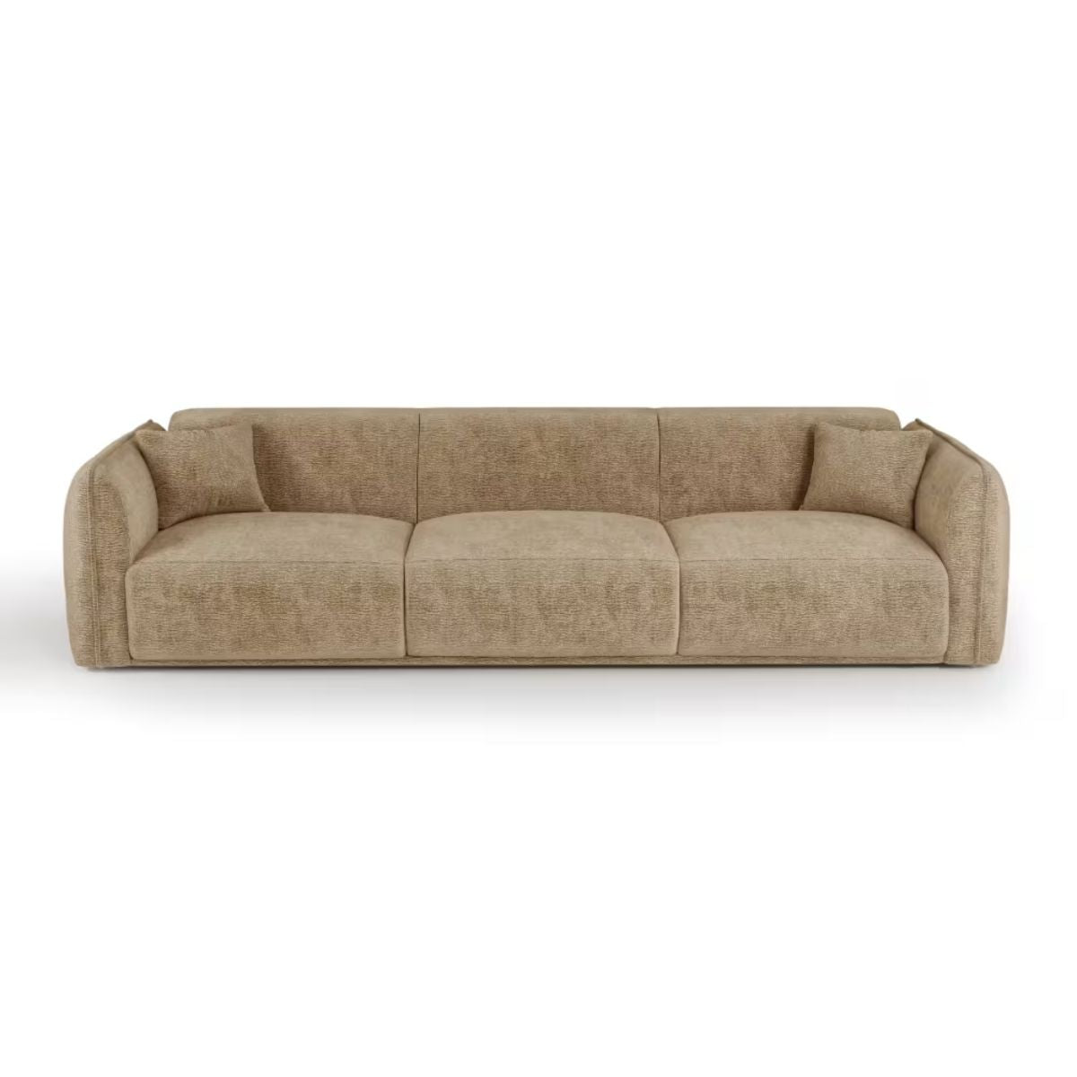 Canapé 4 places PREMIUM INTERIORS Lush velours beige taupe — photo produit