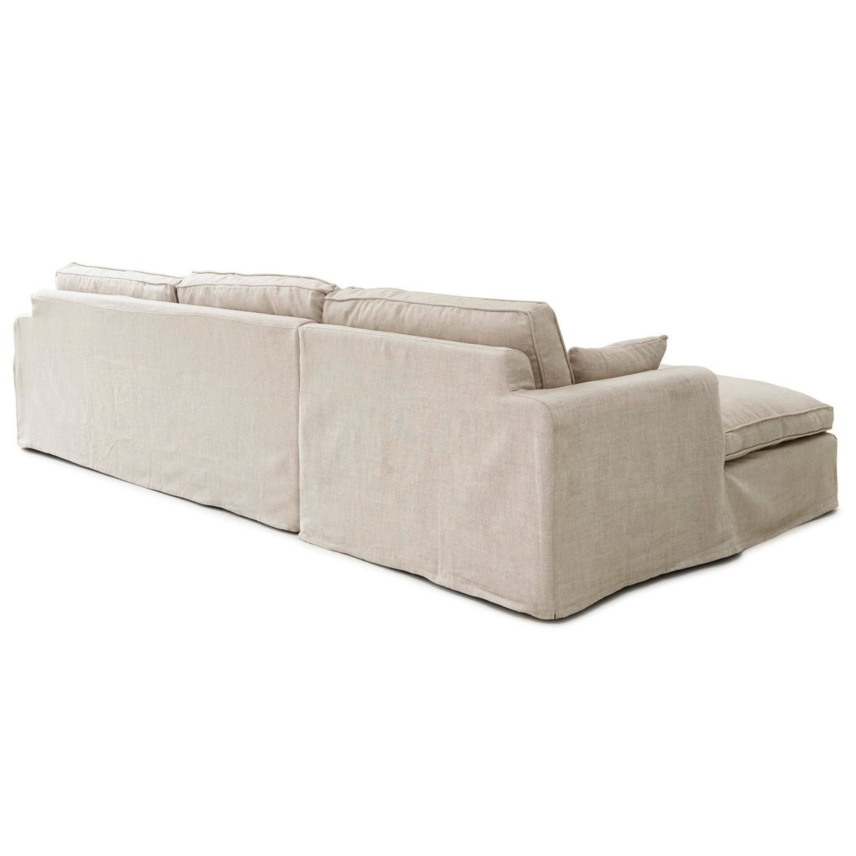 Canapé d'Angle Beige Seaford LOBERON — photo produit