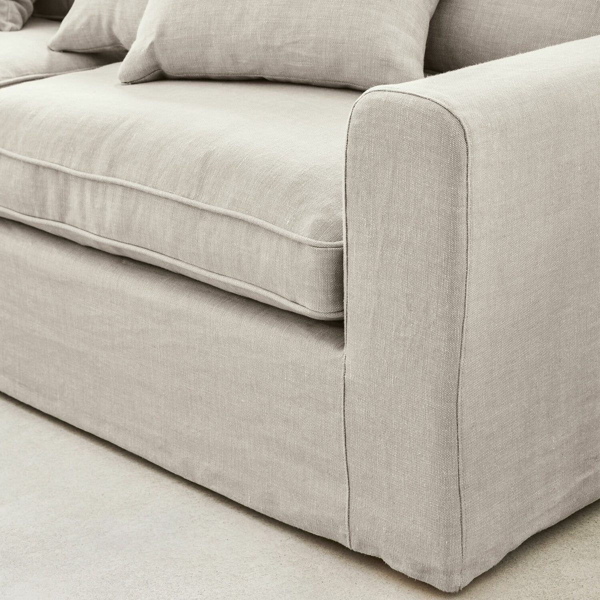 Canapé d'Angle Beige Seaford LOBERON — photo produit