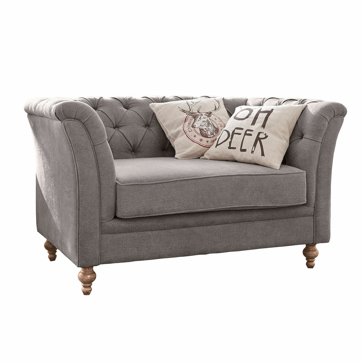 Canapé LOBERON Clères en tissu gris jamais utilisé — photo produit