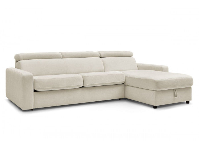 Canapé d'angle convertible BOBOCHIC Monaco beige 160 — photo produit
