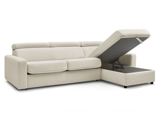 Canapé d'angle convertible BOBOCHIC Monaco beige 160 — photo produit