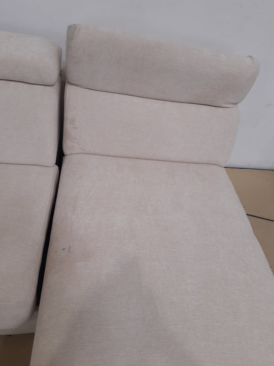 Canapé d'angle convertible BOBOCHIC Monaco beige 160 — photo produit