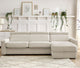 Canapé d'angle convertible BOBOCHIC Monaco beige 160 — photo produit