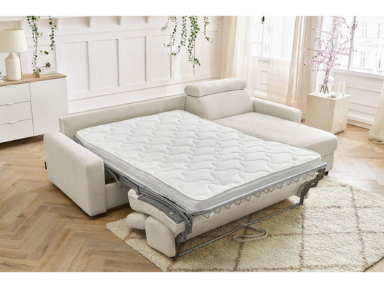 Canapé d'angle convertible BOBOCHIC Monaco beige 160 — photo produit