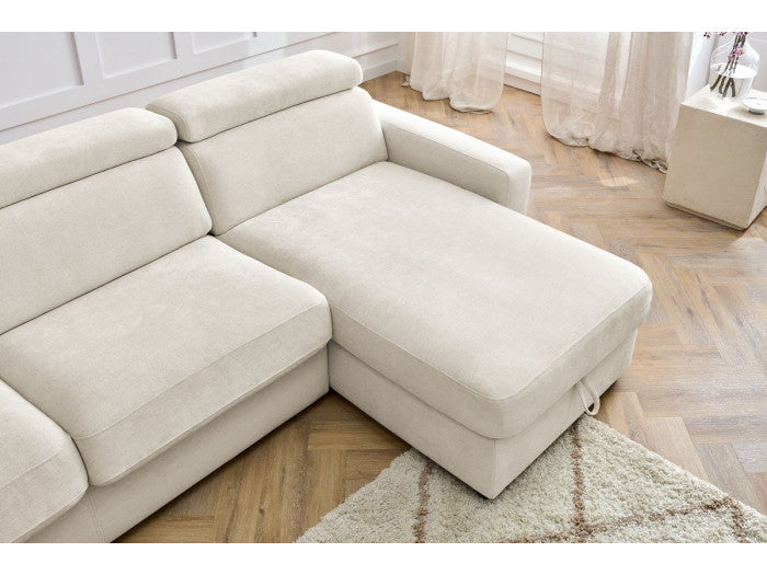 Canapé d'angle convertible BOBOCHIC Monaco beige 160 — photo produit