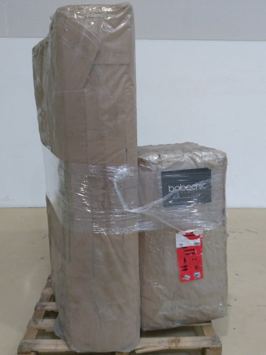 Canapé droit fixe 3 places BOBOCHIC William blanc