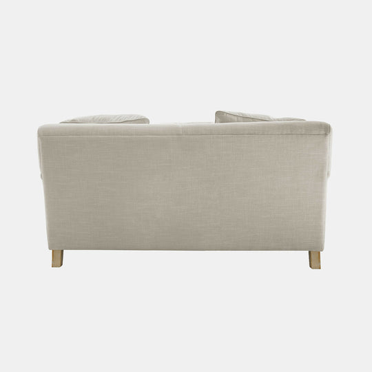 Canapé LOBERON Isa 2 places en tissu beige — photo produit