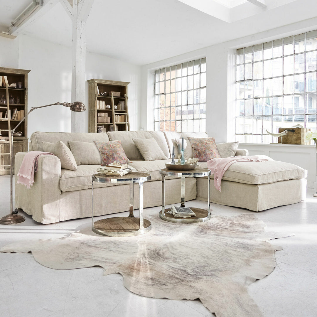 Canapé d'angle droit LOBERON Seaford beige — photo produit
