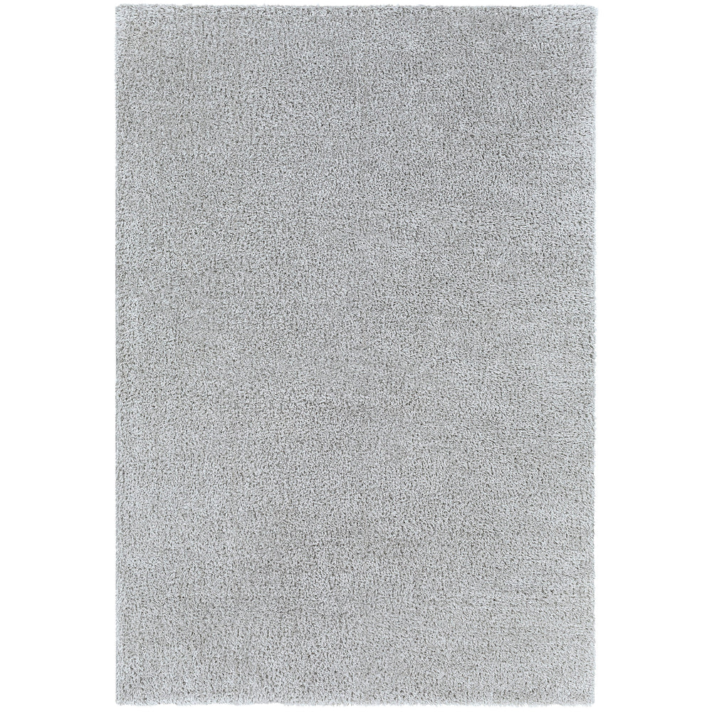 Tapis Shaggy Moderne Gris Clair Trento