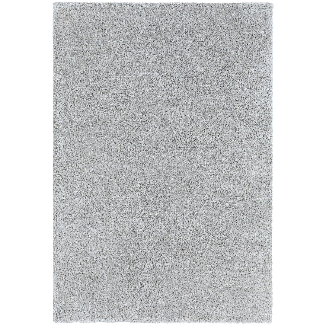 Tapis Shaggy Moderne Gris Clair Trento
