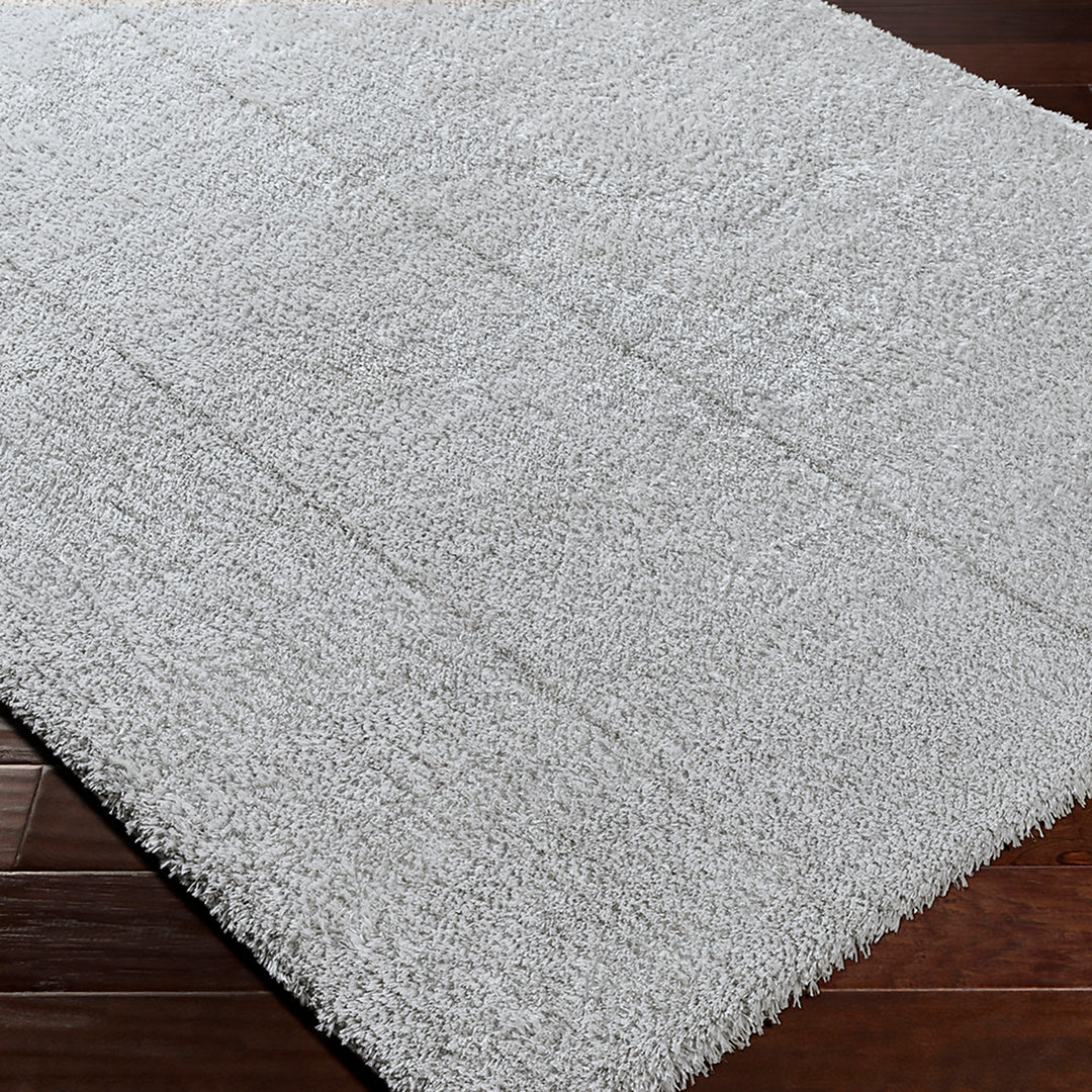 Tapis Shaggy Moderne Gris Clair Trento