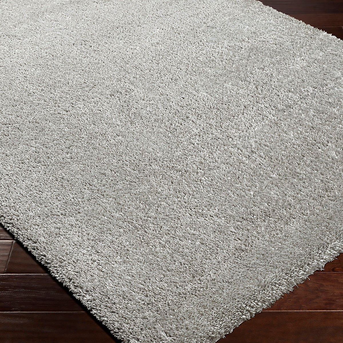 Tapis SURYA Trento shaggy uni, poils longs, gris foncé, vue 6