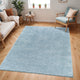 Tapis Shaggy Moderne Bleu Trento
