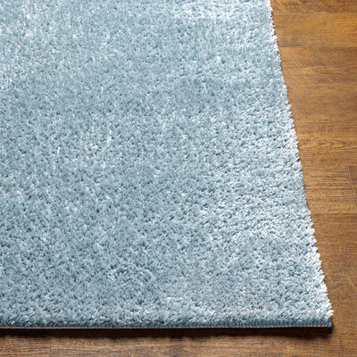 Tapis Shaggy Moderne Bleu Trento
