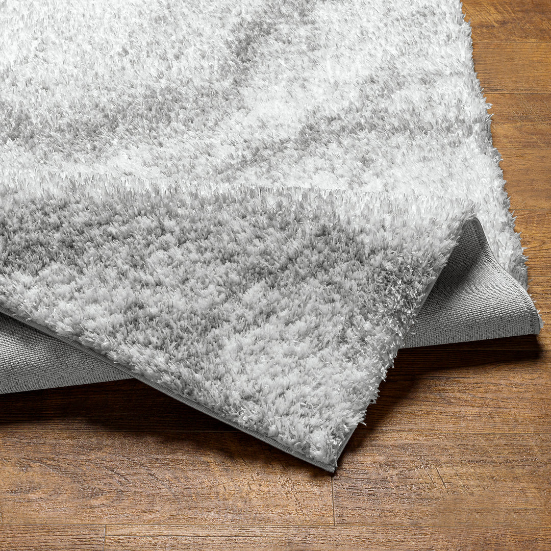 Tapis Shaggy Moderne Ivoire/Gris Genova