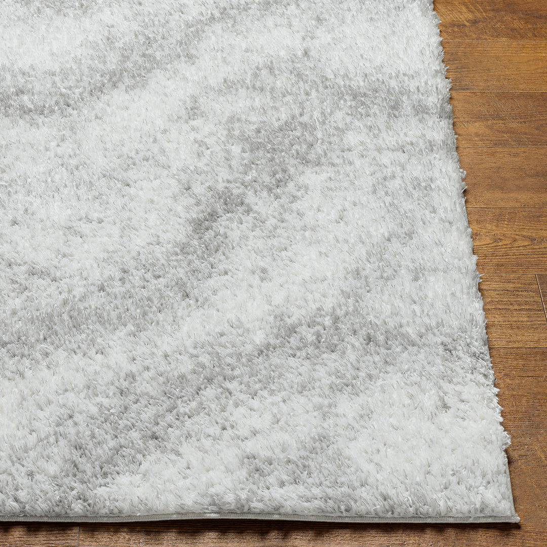 Tapis Shaggy Moderne Ivoire/Gris Genova