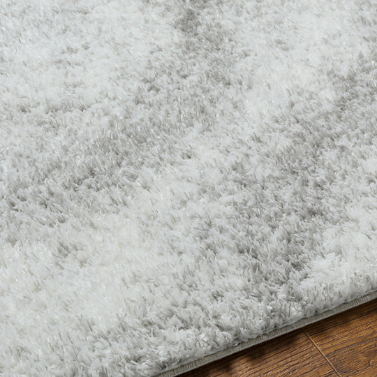 Tapis Shaggy Moderne Ivoire/Gris Genova