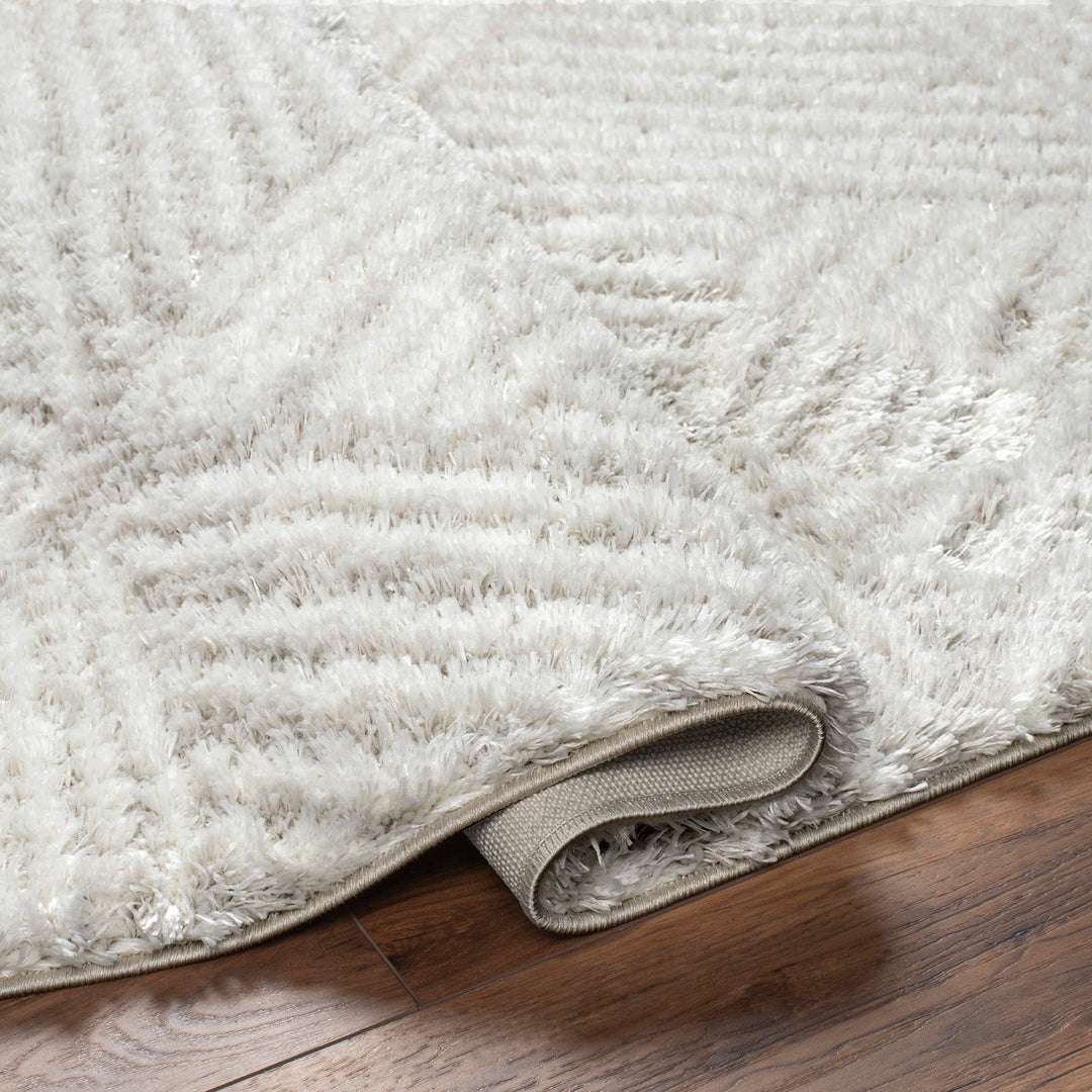 Tapis Shaggy Moderne Ivoire/Beige Eupen
