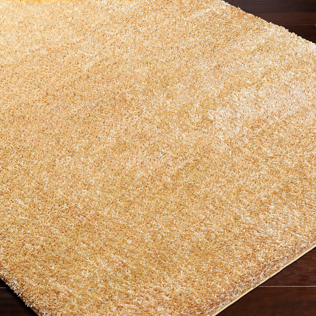 Tapis Shaggy Moderne Jaune Trento
