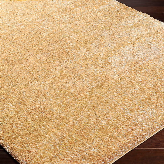 Tapis Shaggy Moderne Jaune Trento