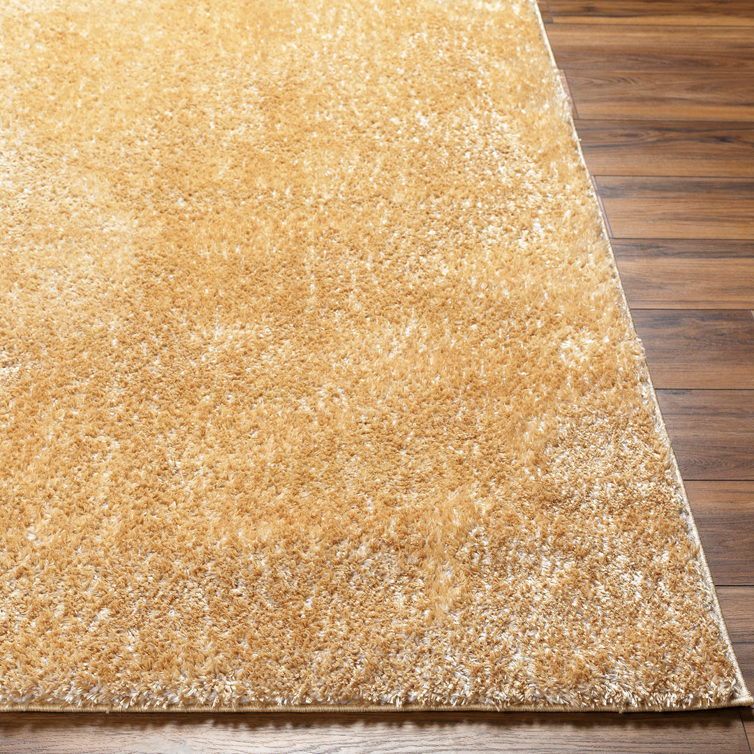 Tapis Shaggy Moderne Jaune Trento