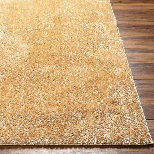 Tapis Shaggy Moderne Jaune Trento